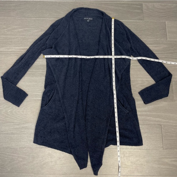 Barefoot Dreams CozyChic Lite Island Wrap Open Front Cardigan Sweater Blue 903 - Picture 14 of 15